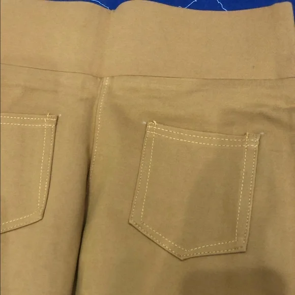 Full length tight pant 4 girls/ZARA Basic/mustard color smart:comfortable wear - Picture 4 of 5